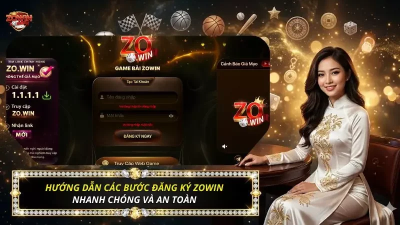 Đăng Ký Zowin Chỉ Trong 60 Giây Và Nhận Quà Tân Thủ Năm 2026 2 Từng bước đăng ký tài khoản chuẩn xác cho newbie