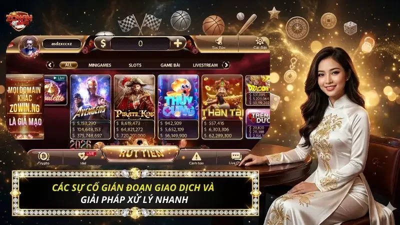 Rút Tiền Zowin - Bí Kíp Kích Hoạt Lệnh Nhận Tiền Sau 3 Phút 4 Những lỗi thường gặp đối với lệnh rút tiền hiện nay